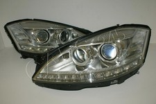 MERCEDES S-Klasse W221 Bi-Xenon LED TFL ILS Kurvenlicht Scheinwerfer Paar 2009-