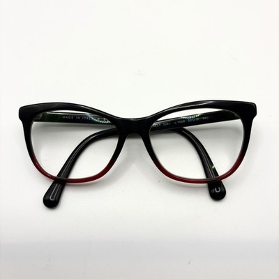 Chanel Eyeglasses 3341 c.1559 Butterfly Black Red 52/16/140 Italy FRAMES ONLY