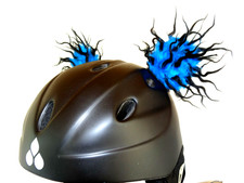 OHREN schwarz blau  Klett  Skihelm Fell  Fahr...
