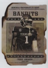 2022-23 Bowman U Gunslingers & Bandits Die-Cuts Tony Grimes #GB-28 04mf