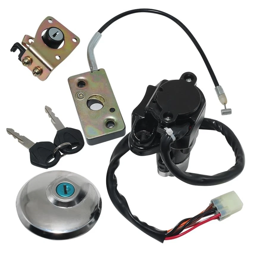 Juego de llaves de bloqueo de tapa de gas interruptor de encendido para Suzuki GZ125 Marauder 98-03 GZ250 99-11 Foto 4 de 4