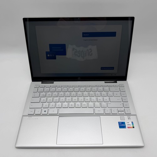 HP Pavilion x360 14-dy0055ng i5-1135G7 8GB 256GB SSD 100% Akku Silber Touch MwSt