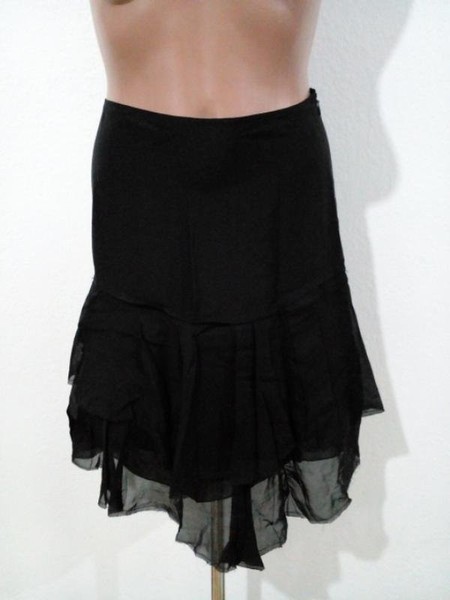 Women Jigsaw Skirt Black Viscose 36