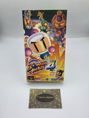 SFC Super Famicom Super Bomberman 4 mit OVP und Anleitung Japan