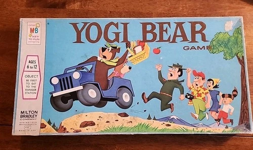 Vintage Milton Bradley Yogi Bear Board Game Ages 6-12  1971 Collectible