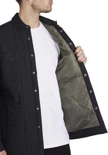 Volcom Mens Larkin Quilted Jacket Black Size S - Picture 5 of 5