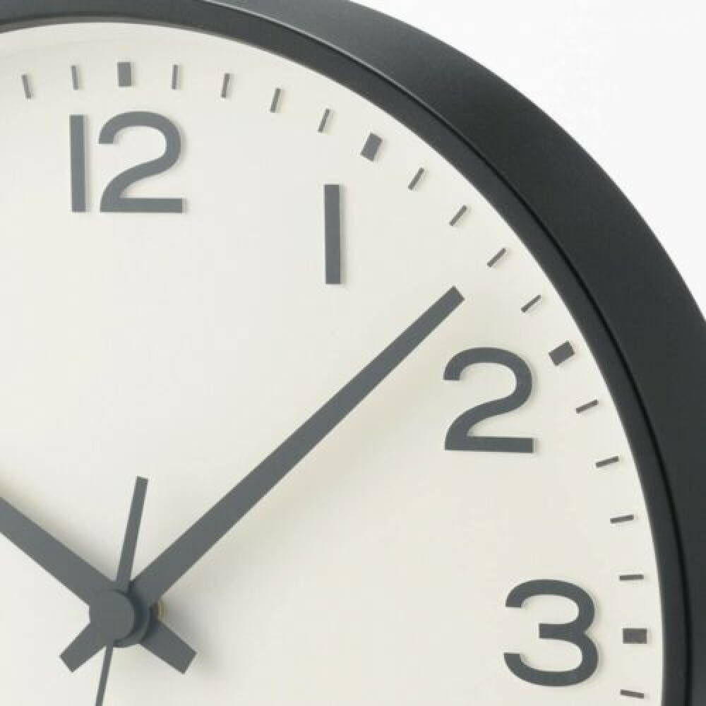 MUJI MJ-ACLBK2 Quarts Analog Wall Clock Large Black 264 x D45mm
