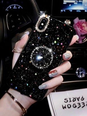 Sparkle Diamond Holder Case for Samsung Galaxy S9-S23 Ultra
