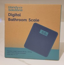 Handy Solutions Digital Bathroom Scale 11" x 11" Max Weight 330lbs