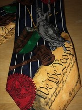 Constitution Lady Liberty Tie 100 Silk Addiction Brand EUC Pre Loved