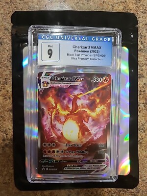 🔥 Charizard VMAX CGC 9 Black Star Promos SWSH261 Ultra
