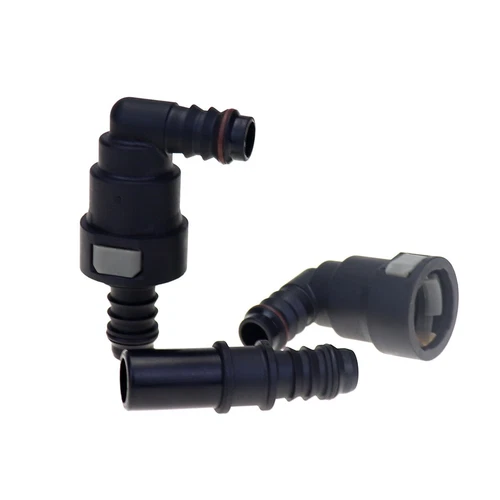 2 Pair 15.82mm 5/8" Elbow Fuel Line Quick Connect For ID 12mm 1/2" Hose Fitting - Picture 1 of 7