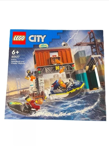 LEGO City 60417 Polizeischnellboot und Ganovenversteck