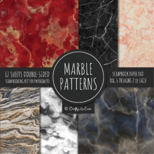 Marble Patterns Scrapbook Paper Pad 8x8 Scrapbooking Kit for Papercr (Paperback) - Picture 1 of 1