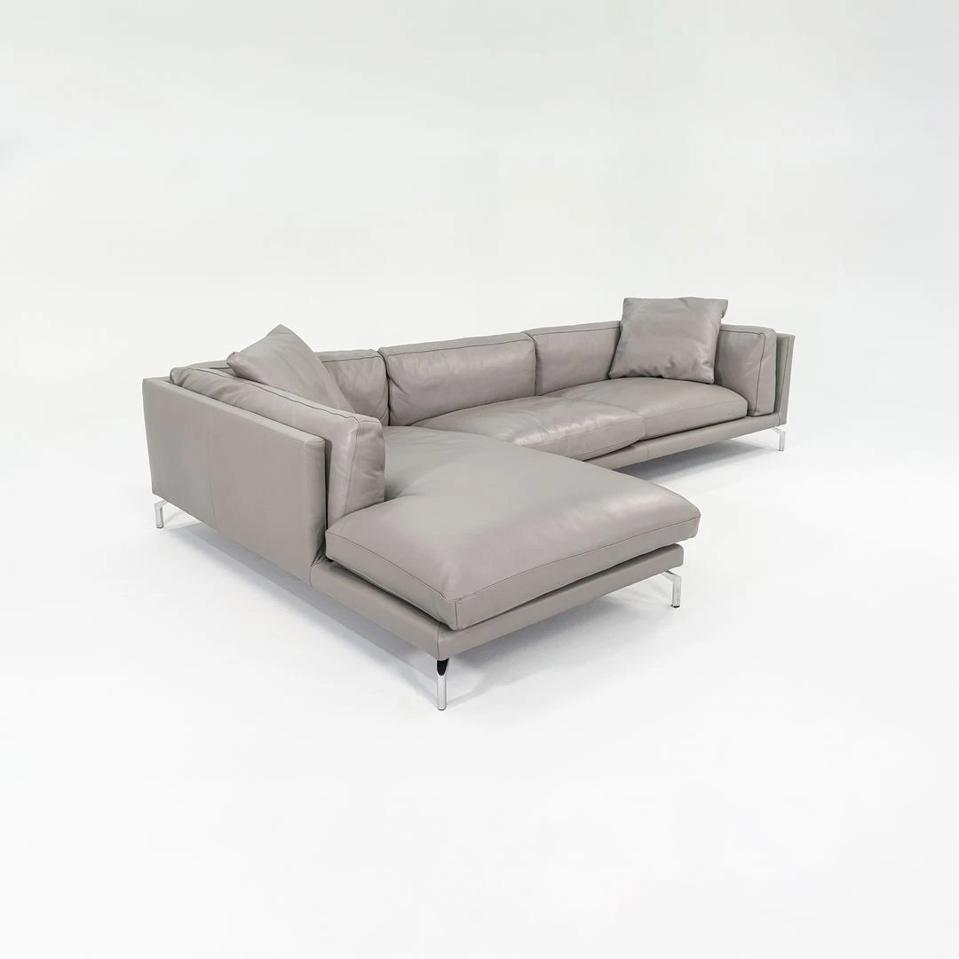 C. 2018 Como Sectional Sofa Grey Leather Giorgio Soressi Design Within Reach DWR