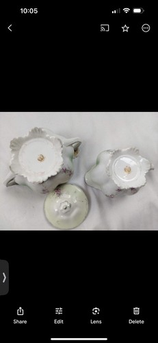 Vintage/antique RS PRUSSIA Cream and Sugar - Picture 7 of 10