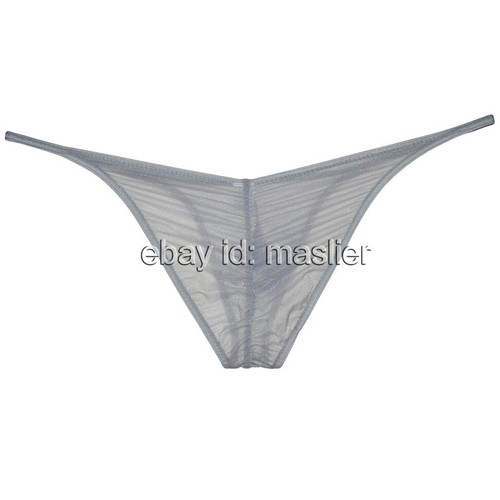 Herren Glas Garn Bikini String Slip Transparent Glitzern Frech Beutel Slip Unterwäsche - Bild 26 von 28