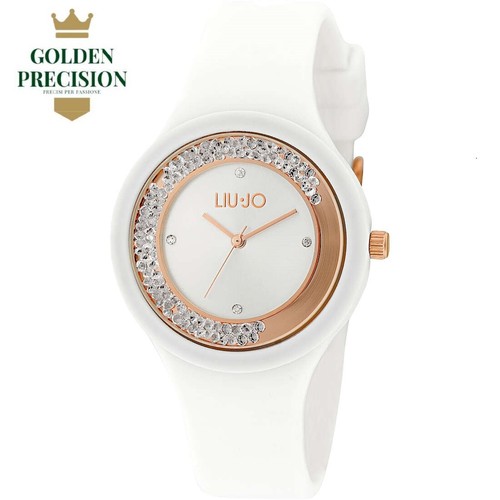 Orologio Liujo Donna TLJ1419 silicone acciaio rosato bianco brillantini  novità | eBay