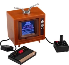 Tiny Arcade Atari 2600 3.5" Mini Retro Game - Playable Console & TV w/Real Games