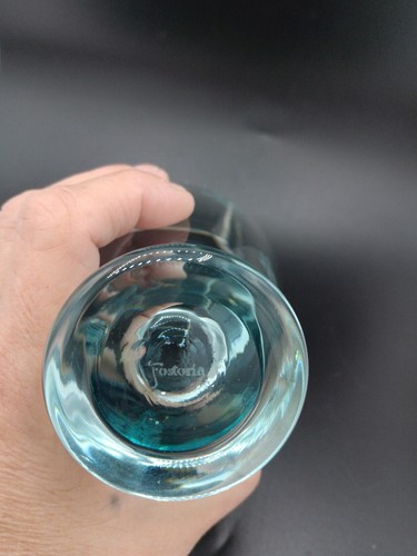 Vntg 5 Fostoria Blue Intimate Pattern Needle Etched Tumblers Rare Find! - Picture 3 of 4
