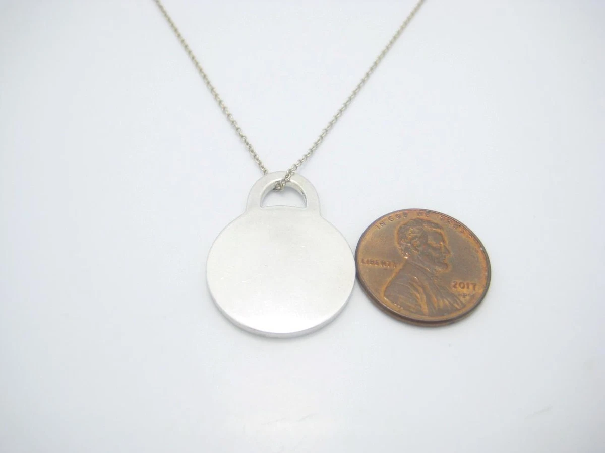 Tiffany plain shop necklace