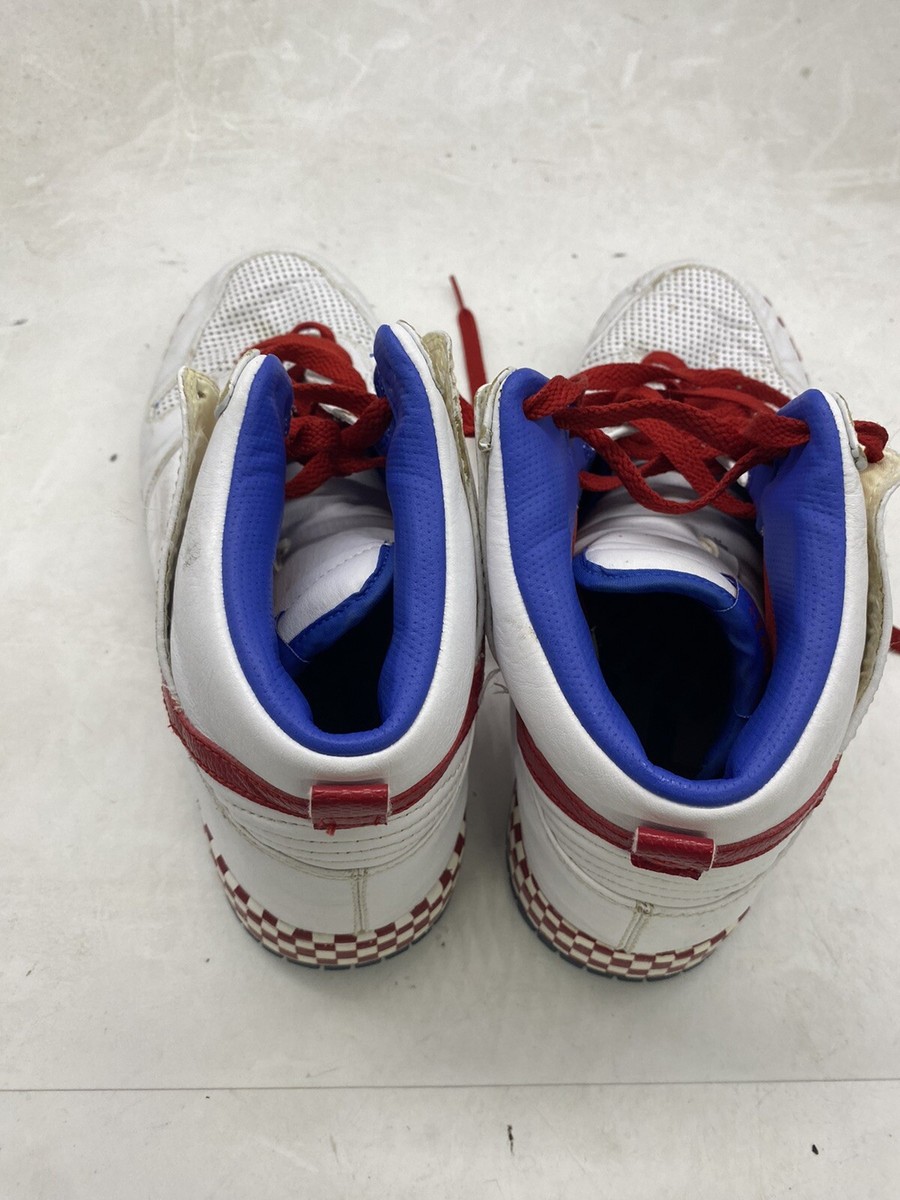 2008 Nike Zoom Dunk High Supreme White Varsity Red Champs Shoes