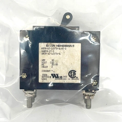 AM3R-A3-LC07D-A-40-2 Eaton Heinemann Circuit Breaker Hydra/Magnetic 3 Pole - 40A