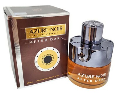 AZURE NOIR AFTER DARK Men's Cologne 3.4 Oz EDT Spray
