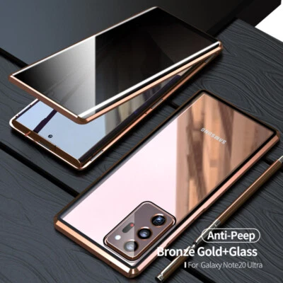 360 Anti-Peep Glas Handy Schutzhülle Für Samsung S25 S24 S26 Ultra S23 FE Case - Bild 1 von 4