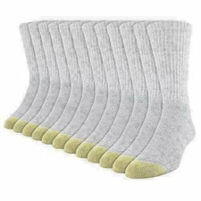 Gold Toe Men's Cotton Crew 656s Athletic Sock  Assorted Colors , Sizes 