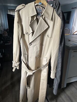 Vintage Christian Dior Monsieur Khaki Double Breasted Trench Vintage Christian Dior Monsieur Khaki Double Breasted Trench