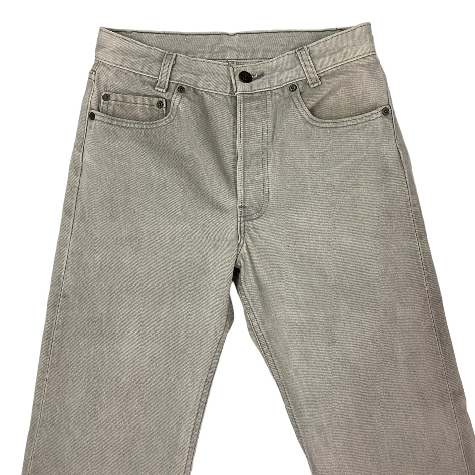 Vintage Levi's 701 Jeans Student Fit Made in USA Grau 27W 30L Denim Button Fly - Bild 4 von 4