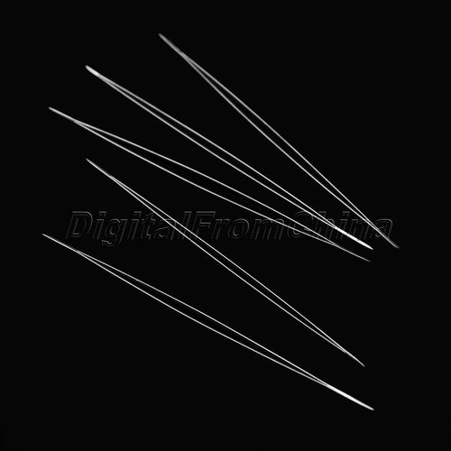 5 piezas agujas de rebordear de metal roscar collar cuerda cuerda herramienta de joyería 5 tamaños - Imagen 7 de 11