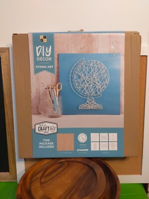 Diy String Art Kit W/6 Templates NIB