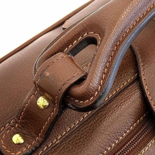 Gucci 70's Travel Garment Bag Trunk Business Leather 42x71x21cm pre-owned - Picture 6 of 10