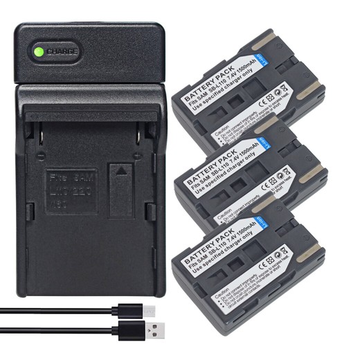 Batteria o Caricabatterie per Samsung SB-L110 SC-D23 SC-D24 SC-D55 SC-D590 SCD77 Cam - Foto 8 di 41