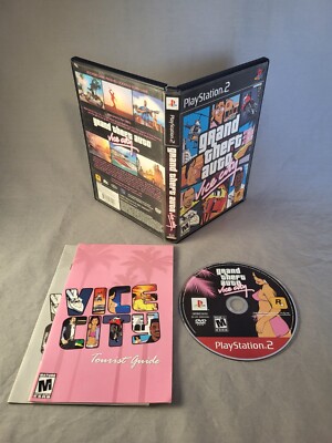 Grand Theft Auto: Vice City, PS2, Complete, Authentic! (No Map)