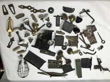 BIG LOT Antique Door Hardware, Mortise Locks, Handles, Hinges, Glass Brass Knobs