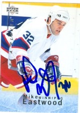 Mike Eastwood autographed Hockey Card (Winnipeg Jets) 1996 Upper Deck #102