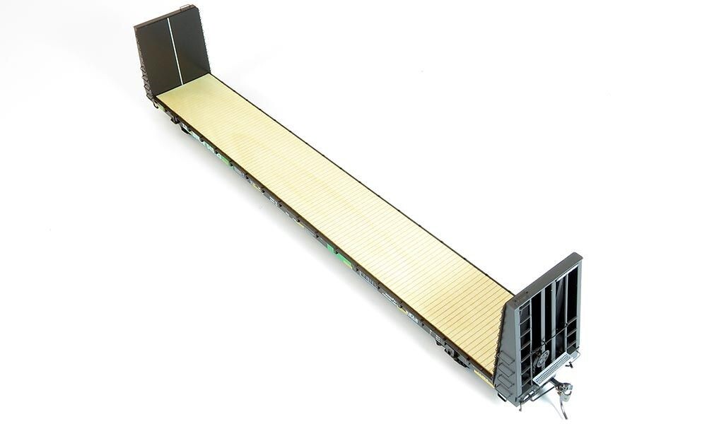 HO Marine Industires Bulkhead Flatcar: BNSF - Ex-BCR Patch: 6-Pack