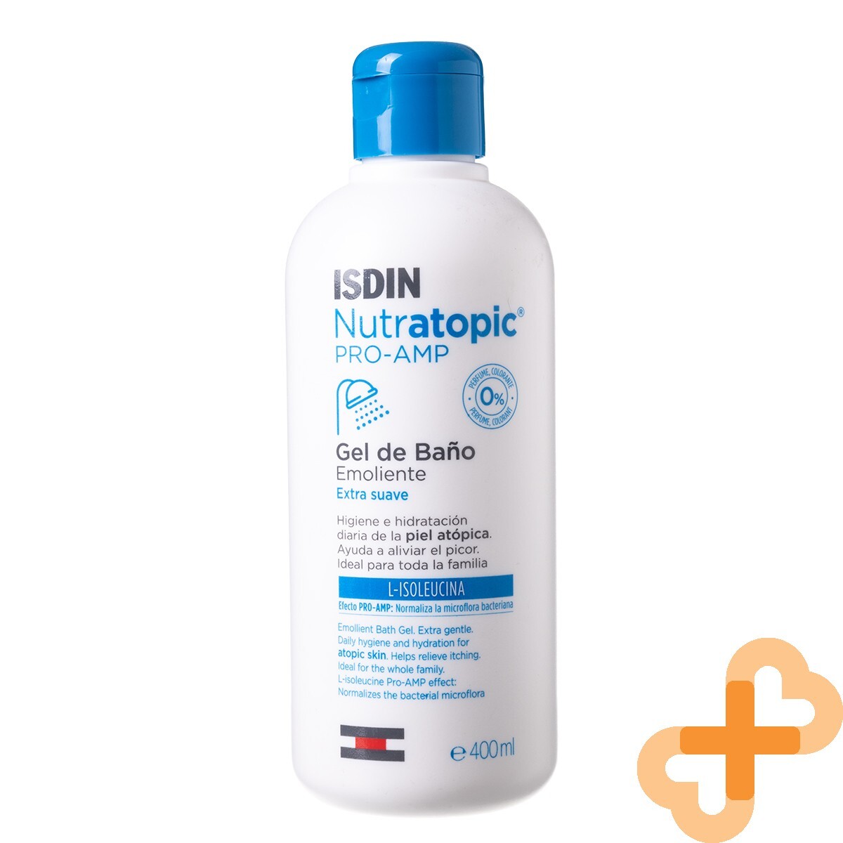 ISDIN Nutratopic Pro-Amp Body Cleanser for Dry Skin 400ml with Niacinamide