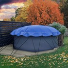 Aufblasbare Abdeckplane für Pool rund 4,20 m blau AirCover Luftkissen Abdeckung