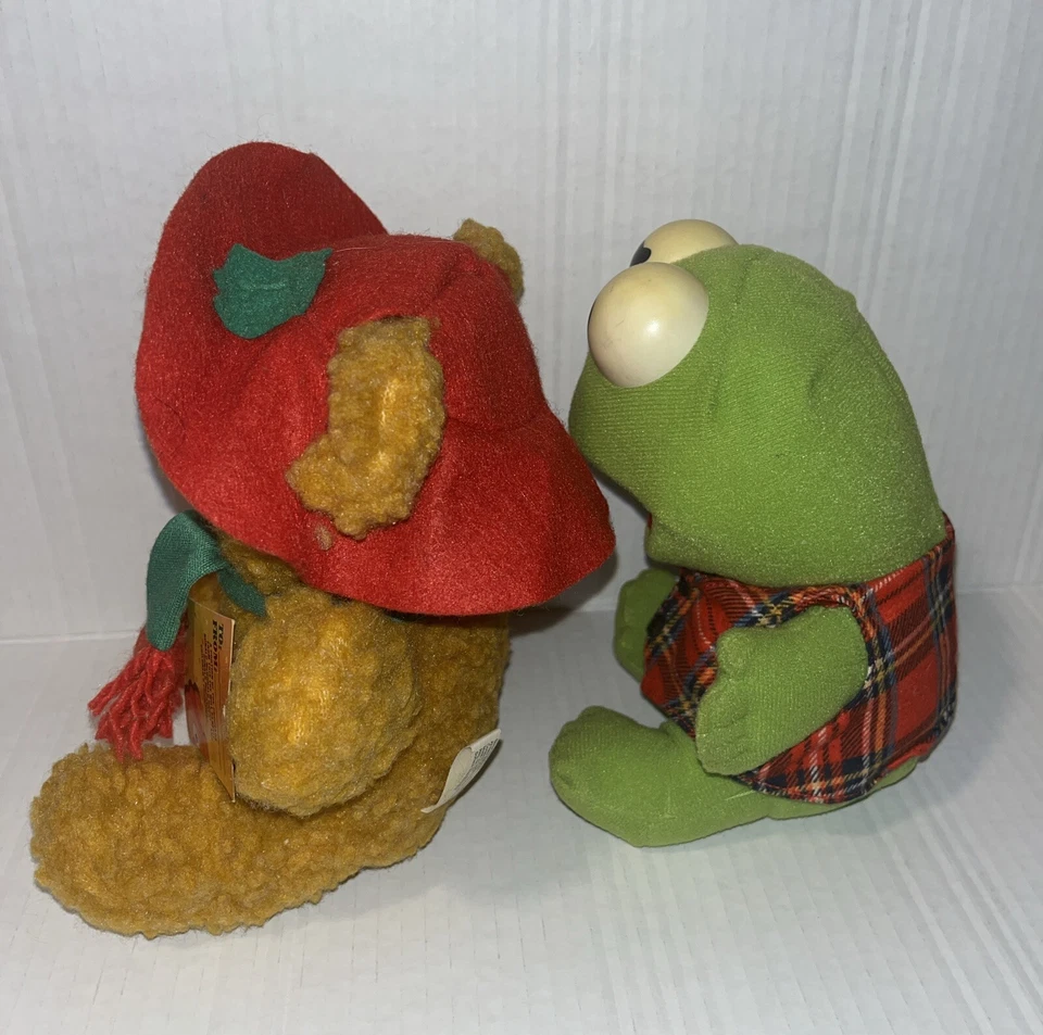 Vintage 1988 Jim Henson Muppet Babies Doll Fozzie Bear Kermit Plush McDonald's - Image 4 of 4