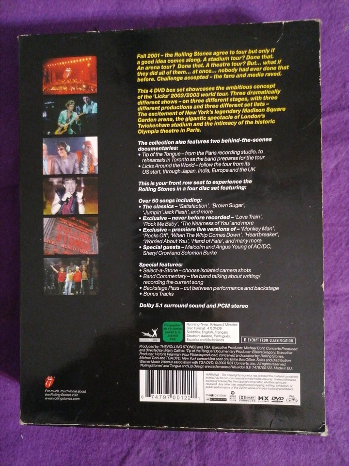 The Rolling Stones - Four Licks DVD 4 Disc - Imagen 2 de 4