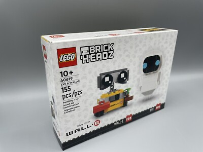 LEGO 40619, EVE & WALL-E  BRICKHEADZ  Disney PIXAR, NEW SEALED BOX, HTF