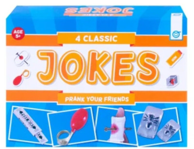 4 klassische praktische Witz Gag Streich lustiger Trick Spaß Streich Freunde Geschenk Spielzeug UK