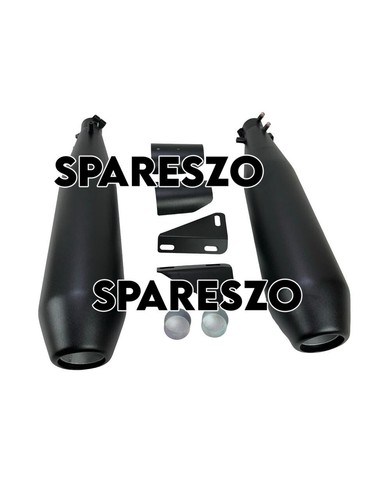 "MOTO MARVELS MATT BLACK, EXHAUST" FIT FOR ROYAL ENFIELD SHOTGUN 650 - Picture 17 of 23