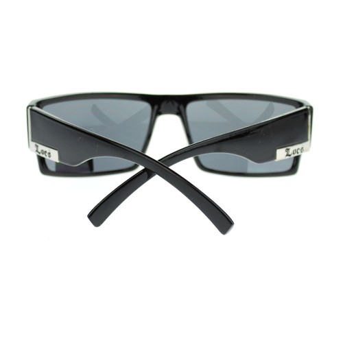 Locs OG Sunglasses Mens Square Rectangular Black Frame UV 400 eBay