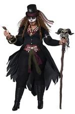 Voodoo Magic Priestess Plus Size Halloween Costume
