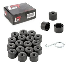 20x Radschrauben Abdeckkappen Sicherungsschraube Set schwarz 17 mm für RENAULT